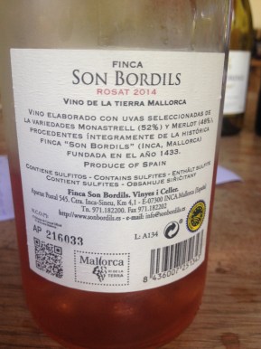 Son Bordils Rosat back